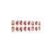 Justotry 24 Pcs Colorful Flower French Press Nails - Glossy Artificial Square Fingernails for Women - Buy Online on GoSupps.com