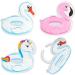 24 Pool Floaties Cupcake Rings Toppers Flamingo Unicorn Swan - Buy Online on GoSupps.com