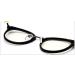 Oval Fatigue Relief Blue Light Blocking Reading Glasses - Large Sturdy Eyewear +100 Black & White - Buy Online on GoSupps.com