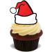 30 PREMIUM CHRISTMAS SANTA HAT STAND UP EDIBLE RICE CARD Cake Toppers XMAS D22 - Buy Online on GoSupps.com