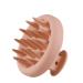 Scalp massager 100 % silicone small for wet dry hair massage shampoo brush scratch shampoo brush (color: pink) Roze