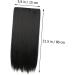 Ipetboom Piece Long Straight Hair Wig Long Straight Hair Extensions Straight Wigs Hair Clips for Extensions Hair Extensions Clip in High Temperature Wire Miss Hairpin Natural 80X15CM Black - Buy Online on GoSupps.com