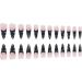 JUSTOTRY 24 Pcs Stiletto Fake Nails - Long Black French Press with Silver Patterns - Almond Stick on Nails for Women - Extra Long False Nails with Glue for Nail Art - Buy Online on GoSupps.com