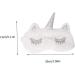 FRCOLOR Unicorn Eye Patch - 2pcs White Plush Sleep Stickers for Restful Eyes | International Shipping Available - Buy Online on GoSupps.com