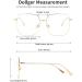 Dollger Blue Light Filter Glasses for Men & Women | Square Metal Frame | Anti Blue Light Glasses for Gaming PC & TV | Stylish Large Frame Gold Design - Buy Online on GoSupps.com