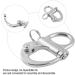 VGEBY Stainless Steel Snap Shackle with Key Ring | Quick Release Bail Rigging for Sailing Boat | 22x96mm - Buy Online on GoSupps.com