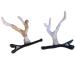 hgnxa Festive Dragon Horn Hair Clip Barrettes New Year Cosplay Masquerade Headwear Accessories Stylish Photo Props Gradient coffee