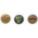 Beer Inspired Bottle Cap Cupcake Topper Decorations - Set of 12 - Buy Online on GoSupps.com