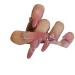 Temperament manicure gradient ultra-white long oval wearing nail fashion hand-made nail super-long nail patch(S)