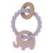 Playground by Living Textiles Co. Silicone Elephant Teether Lilac - for Teething Infant Toddler Newborn Nursery Ages 3 Months+ liliac