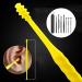 Portable Reusable Ear Pick Cleanser - Yellow Earwax Removal Tool | Spring Spoon Design | ABS Ear Cleaner for Ear Cleaning and Wax Removal - Buy Online on GoSupps.com