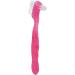 Denture Toothbrush - Double Sided Soft Bristles for Gentle Plaque and Dirt Removal - Ergonomic and Portable Design - Pink - Buy Online on GoSupps.com