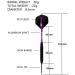 22g Steel Tip Darts Set with Aluminum Shafts and Iron Barrel - Purple - 3pcs/Pack - Buy Online on GoSupps.com