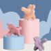 Toddmomy Kielzeute for Babies - 2PC Silicone Ring Pacifier & Chew Toy | Infant Teething Relief & Suction Aid - Buy Online on GoSupps.com