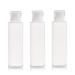 3 x 200 ml of plastic bottles transparent empty travel container with a hinged lid squeezing and refillable travel container for lotion liquid facial cleaner toilet items transparent 200ml