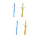 FRCOLOR 4 Pcs Bristle Toothbrush Training Toothbrush Silicone Toothbrush Umbrella-Shaped Toothbrush Tooth Accessories Toothbrush