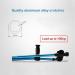 Adult Folding Forearm Crutch with Open Cuff Blue Portable Adjustable Walking Stick for Elderly Disabled and Physically Impaired 1 Unit Safehappy Smooth Sailing - Buy Online on GoSupps.com