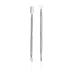 FULINJOY 2PCS Stainless Steel Cuticle Pusher and Cutter  Dual Head Cutter and Trimmer Manicure Tool Set for Fingernail and Toenail