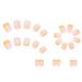 Summer Lemon Press on Nails - 24pcs Short Square Coffin Nude Fake Nails with Glue | Cute & Graceful DIY Nail Art for Women - Buy Online on GoSupps.com