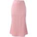 Shop Elegant Women's Knee-Length Lace Trim Mini Skirt | Adjustable Vintage Floral Swing Skirt in Pink - Buy Online on GoSupps.com