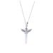 VALICLUD Women Jewelry Crystal Pendants Jewelry Necklaces J Necklace for Women Rhinestone Chain Girl Miss