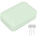 Verdant Touch Contact Lens Holder Box - Portable Green Case with Mirror & Tweezers for Easy Storage | Multicolored Contact Lens Organizer - Buy Online on GoSupps.com
