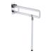 Folding Handrails Toilet Armrest Safety Support Bar for Disabled Elderly Pregnant Children Bathroom Aid Assist Rail Drop Down Grab Grips White Non Slip Stainless Steel Guard Frame