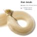 22" SEGO Pre Bonded Human Hair Extensions I Stick Tip 0.5g*100 Strands #60 Platinum Blonde 100% Real Remy Keratin Hair Extensions Straight (50g) - Buy Online on GoSupps.com