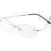 Shop Rimless Titanium Reading Glasses +2.0 for Men & Women - Ultra-Lightweight Silver & Pink Colors - Buy Online on GoSupps.com