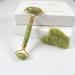 Face Massage Roller Jade Roller & Gua Sha Face Roller Facial Beauty Roller Skin Care Tool Green Massager for Face Eyes Neck Relaxing and Relieve fine Lines and Wrinkles