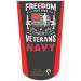 Amputee Stump Sock: Freedom Isn't Free Navy Red V1 3Ply - Heal with Appeal - Buy Online on GoSupps.com