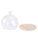 NOLITOY 1 Set Glass Cover High Borosilicate Glass Arch Dust Cover Round 12cm