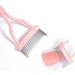 Pink Eyelash Comb Curler Brush Mascara Applicator with Long Folding Handle - Perfect for Flawless Lashes | International Shipping Available - Buy Online on GoSupps.com