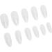 Half Frosted Fake Nail 550 False Nails Carve Free Grinding Long Fake Nails Ultra Thin Lightweight for Nail Salon (Almond) - Buy Online on GoSupps.com