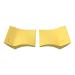 2 Pieces Silicone Eyelash Stamper Tool Quick Stencils Multifunctional Eyelash Aid for Girl Gift Yellow