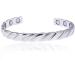 Original Copper Magnetic Cuff Bracelet for Men & Women - Adjustable Silver Braided Design - Ultra Strength & International Shipping - Buy Online on GoSupps.com