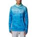 Columbia Men's Super Terminal Tackle Vent Hoodie Gulf Stream Pfg Camo Gradient Large
