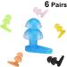 Buy 6 Pairs Silicone Ear Plugs for Noise Reduction & Water Protection - Soft Flexible Mushroom Ear Plugs for Swimming & Kids - Buy Online on GoSupps.com