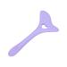 Eyeliner Aid Comfortable Handle Easy Cleaning Reusable Mascara Aid Tool with Cream Applicator for Lipstick Positioning (Purple)