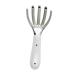 Magiclulu Massagekamm Hair Treatment Hair Care Strong Vibration Massage COMB Simple Design Massage Comb Scalp Scrub Brush Scalp Brush Mini Bush Massage device ABS White