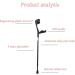 Forearm Crutches Adjustable Aluminum Alloy Forearm Crutch Open Cuff Crutches Elbow Crutches 10 Stops Adjustable in Height Lightweight and Easy Carry for Men/Women with Comfortable Grip Lightweight Arm - Buy Online on GoSupps.com