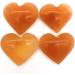 Beautiful 1PC Natural Orange Selenite Heart Shaped Hand Carved Gypsum Crystal Stone for Decoration Quartz Crystals Natural Stones and Minerals - Buy Online on GoSupps.com