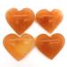 1PC Natural Orange Selenite Heart Shaped Hand Carved Gypsum Crystal Stone for Decoration Natural Stones Chakra Reiki Balancing
