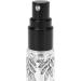 10ml Port Glass Perfume Bottle with Atomizer - Empty Travel Spray - Refillable Makeup Perfumery (New Silver Leaf - Buy Online on GoSupps.com