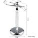 Stylish Stainless Steel Razor Holder for Men - 17cm Practical Shaving Brush Stand | Perfect Gift for Home & Travel - Buy Online on GoSupps.com