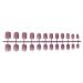 lmoikesz 24 Pieces Solid Coffin False Nails DIY Exquisite French Unique Graceful Colour-fast Personality Acrylic Nail for Manicure Salons 37