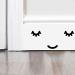Sleepy Eye Lashes Face Wall Sticker | Funny Mice Decal for Home Skirting Board by Inspired Walls - International Shipping Available - Buy Online on GoSupps.com