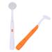ARTIBETTER 2 ST CKE Mundspiegel mit LED-Licht Zahnspiegel Mit Licht Antibeschlag f r perfekte Zahnpflege (Orange Antibeschlag)