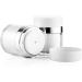 Furnido 2 Pack 1.7 oz Airless Pump Jars - Refillable Travel Lotion Containers for Skincare Cream - White - Buy Online on GoSupps.com