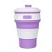 MOILO folding cups outdoor sports telescopic cups silicone folding cups outdoor coffee cups drinks cups (Liaci 12oz) Liaci 12oz